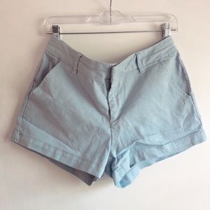 Francesca’s Light Blue Cotton Shorts